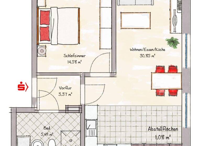 Wohnung zur Miete 980 € 2 Zimmer 54,3 m² Berchtesgaden 83471