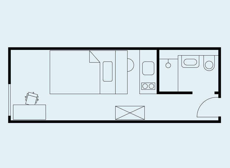 Studio zur Miete 530 € 1 Zimmer 20 m² frei ab sofort Am Kläperberg 11 Nordstadt Hannover 30161