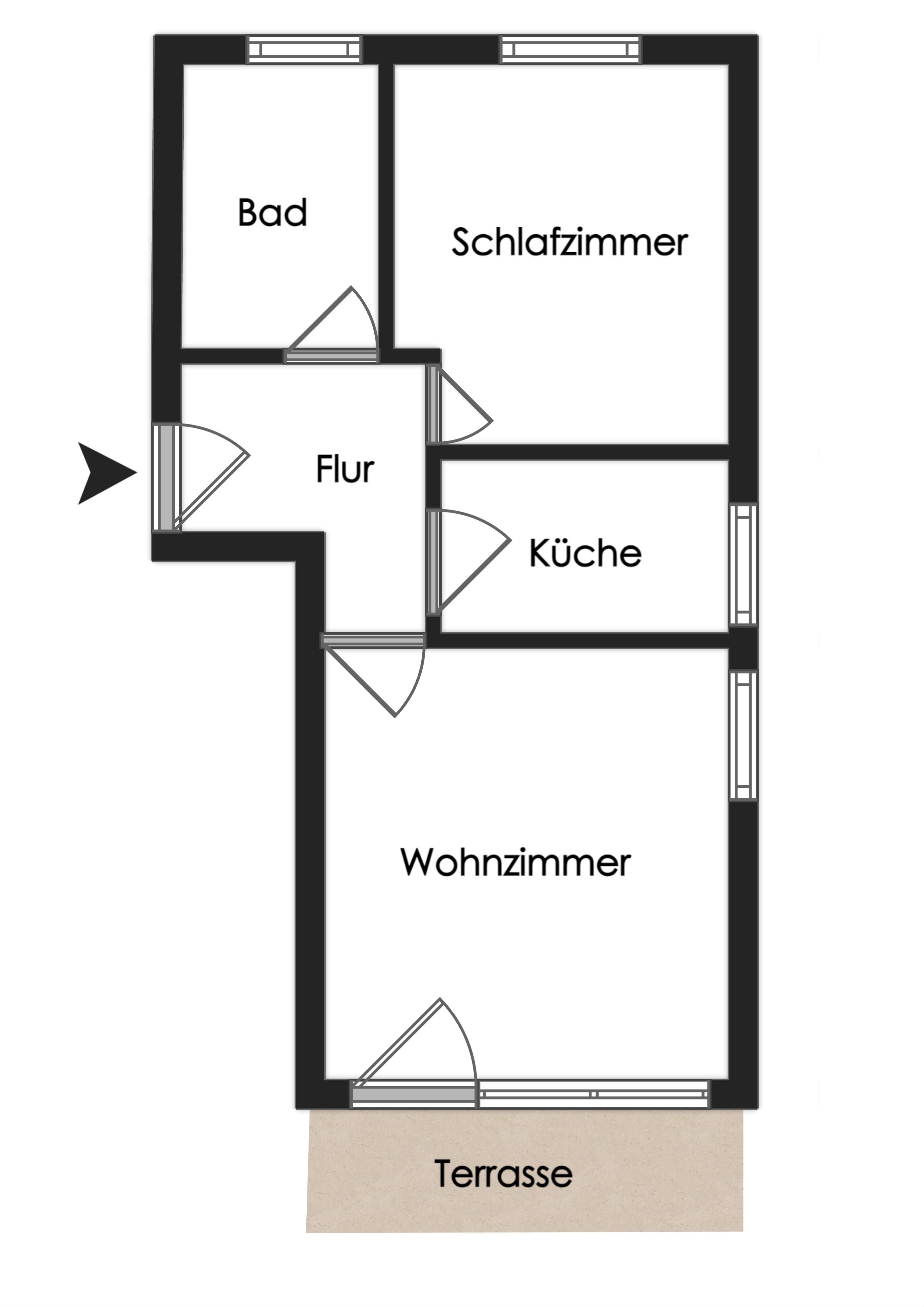 Wohnung zur Miete 570 € 2 Zimmer 58,3 m²<br/>Wohnfläche Westerstede Westerstede 26655