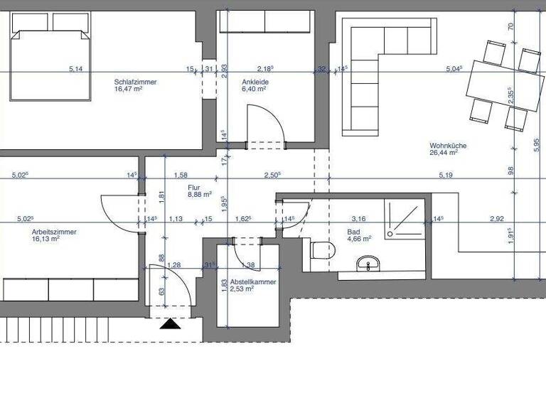 Wohnung zum Kauf 390.000 € 3,5 Zimmer 82,3 m² 3. Geschoss Merowingerstraße 142 Bilk Düsseldorf 40225