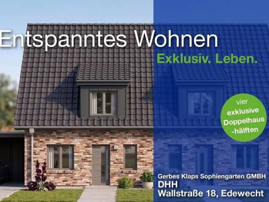 Doppelhaushälfte zum Kauf provisionsfrei 440.000 € 5 Zimmer 100 m² 315 m² Grundstück Wallstraße 18 Edewecht Edewecht 26188