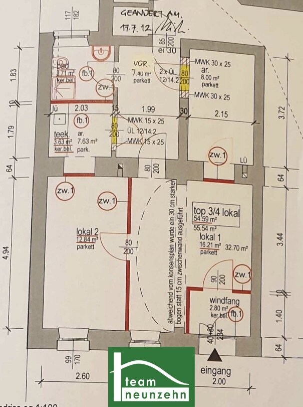 Ladenfläche zum Kauf 275.000 € 2 Zimmer 55,5 m²<br/>Verkaufsfläche Morizgasse 13 Wien 1060