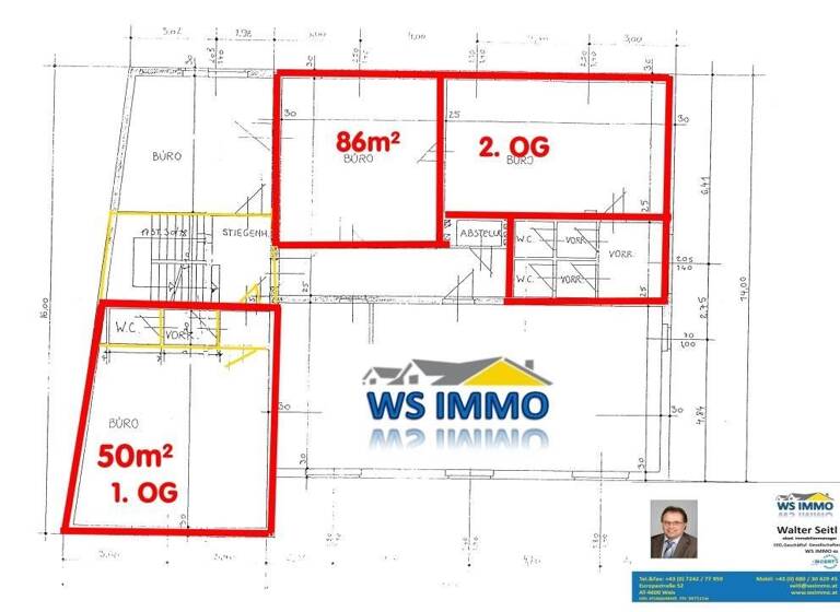 Bürofläche zur Miete 1.500 € 43 m² Bürofläche Traun 4050