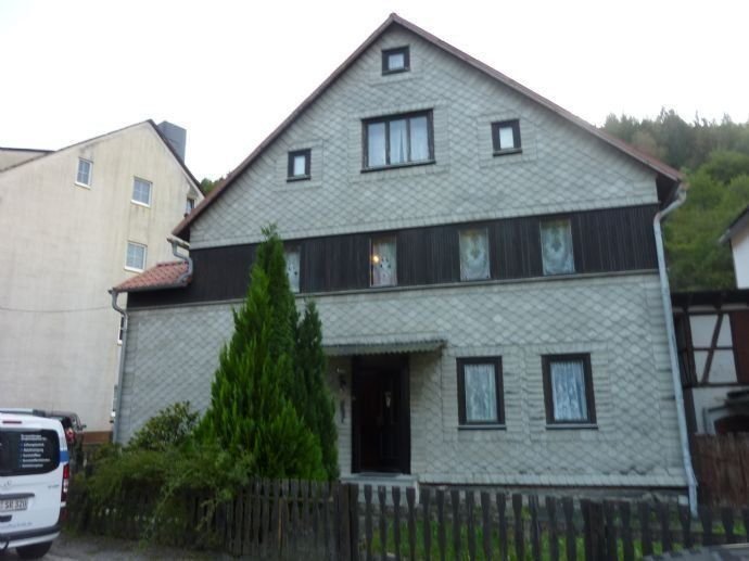 Doppelhaushälfte zum Kauf 23.900 € 6 Zimmer 135 m²<br/>Wohnfläche 171 m²<br/>Grundstück Lichtetalstr. 76 Unterweißbach Unterweißbach 98744