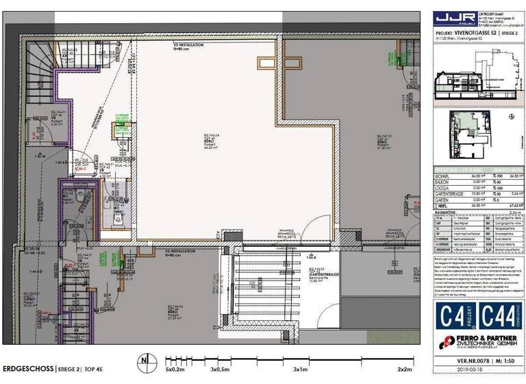 Büro zum Kauf - Erstbezug 3.604 € 2 Zimmer 97,4 m² Bürofläche Wien 1120
