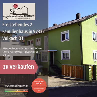 Mehrfamilienhaus zum Kauf 435.000 € 8 Zimmer 240 m² 711 m² Grundstück Obervolkach Volkach 97332