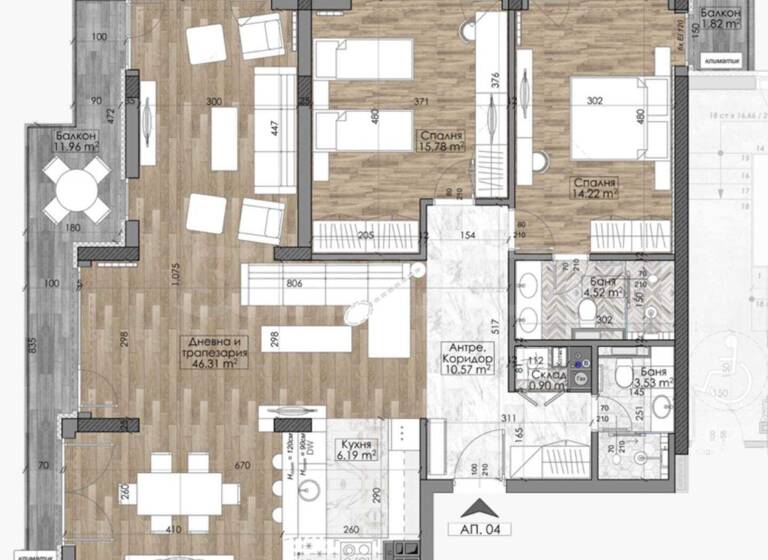 Studio zum Kauf 424.000 € 3 Zimmer 146,2 m² Sofia