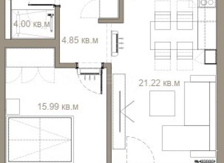 Studio zum Kauf 135.405 € 2 Zimmer 69,4 m² Sofia