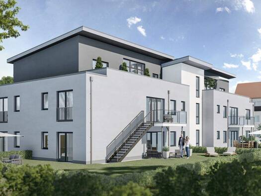 Wohnung zur Miete - Erstbezug 1.100 € 2 Zimmer 76,9 m² 1. Geschoss Obernau Aschaffenburg 63743