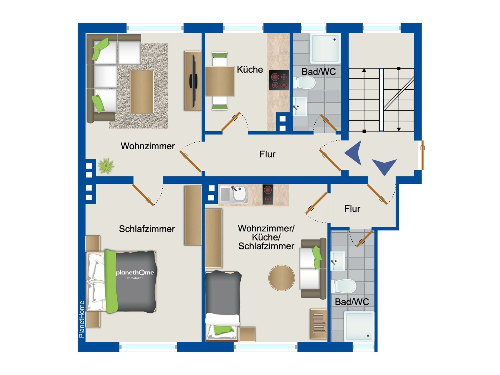 Wohnung zum Kauf 149.000 € 3 Zimmer 75 m²<br/>Wohnfläche 3.<br/>Geschoss Friedrich-Engels-Allee Wuppertal 42283