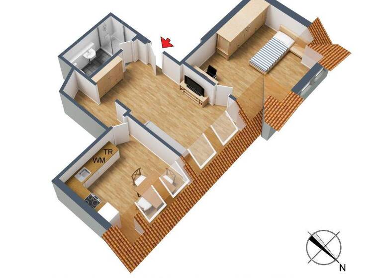 Wohnung zur Miete 890 € 2 Zimmer 59 m² 3. Geschoss frei ab sofort Unterländer Straße 41 Zuffenhausen Stuttgart 70435