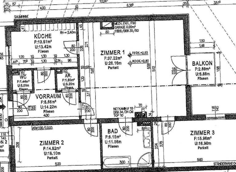 Wohnung zum Kauf 599.000 € 3 Zimmer 98,5 m² 1. Geschoss Leopoldstraße 17 Klosterneuburg 3400