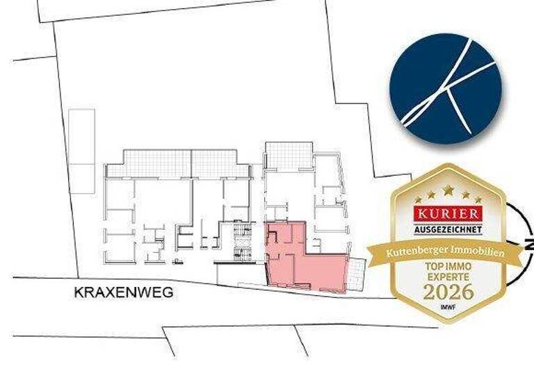 Terrassenwohnung zum Kauf - Erstbezug provisionsfrei 389.000 € 2 Zimmer 60,8 m² 1. Geschoss Kraxenweg Krems an der Donau 3500