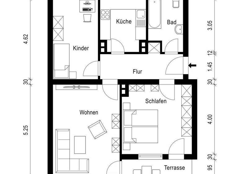 Wohnung zum Kauf 335.000 € 3 Zimmer 70,4 m² EG frei ab 01.06.2026 Königsbrunn 86343