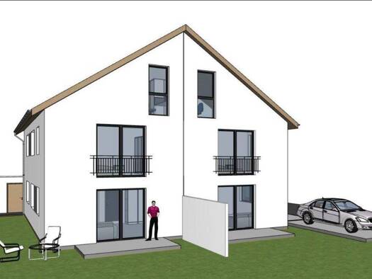 Doppelhaushälfte zum Kauf - Erstbezug provisionsfrei 500.000 € 5 Zimmer 149 m² 161 m² Grundstück Sportplatzsiedlung 12 Rothenburg Rothenburg ob der Tauber 91541