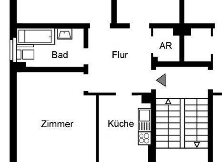 Wohnung zur Miete 749 € 3,5 Zimmer 74 m² 3. Geschoss Keplerstraße 12 Moers-Mitte Moers 47441