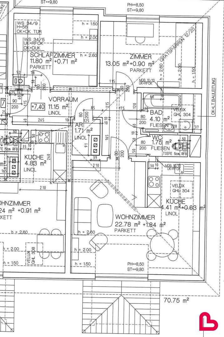 Wohnung zur Miete 689 € 3 Zimmer 70,8 m²<br/>Wohnfläche 2.<br/>Geschoss Neumarkt im Mühlkreis 4212