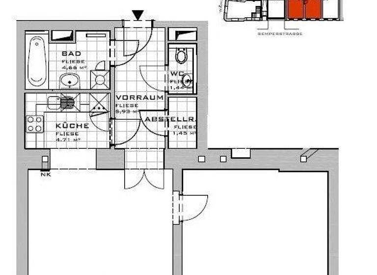 Wohnung zum Kauf 375.000 € 2 Zimmer 70,2 m² Wien 1180