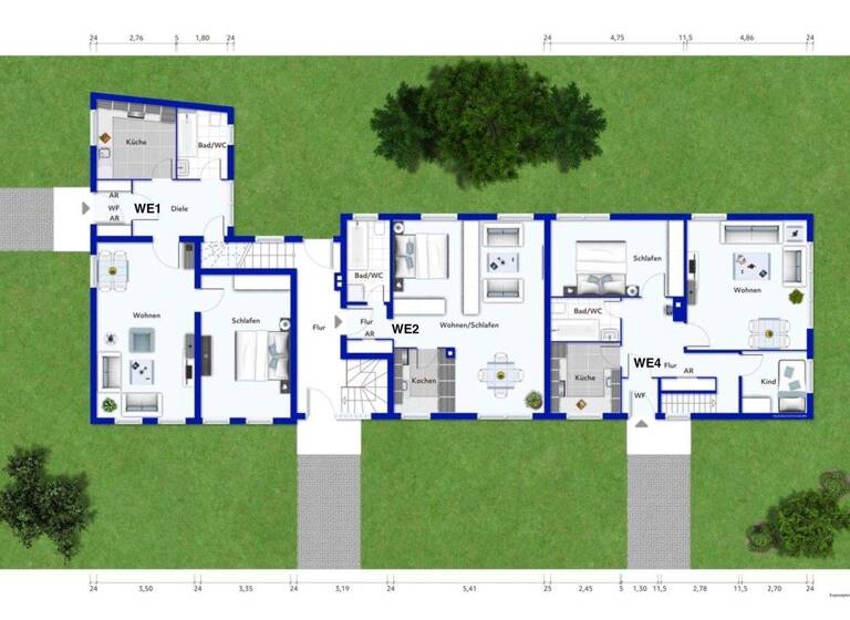 Mehrfamilienhaus zum Kauf 375.000 € 8 Zimmer 213 m² 1.053 m² Grundstück Klein Offenseth-Sparrieshoop 25365