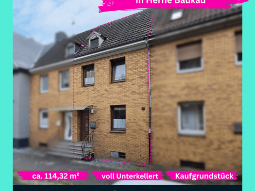 Reihenmittelhaus zum Kauf 229.000 € 5 Zimmer 105,5 m² 163 m² Grundstück Baukau-Ost Herne 44629