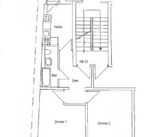 Wohnung zur Miete 330 € 2 Zimmer 66 m²<br/>Wohnfläche 3.<br/>Geschoss Huttenstraße 11 Ebersdorf 141 Chemnitz 09131