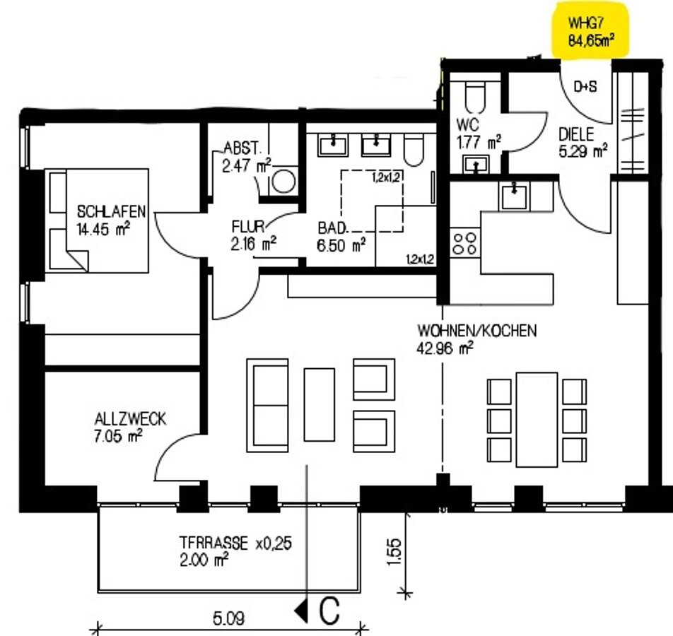 Wohnung zum Kauf provisionsfrei 3 Zimmer 84,2 m²<br/>Wohnfläche Emlichheim Emlichheim 49824