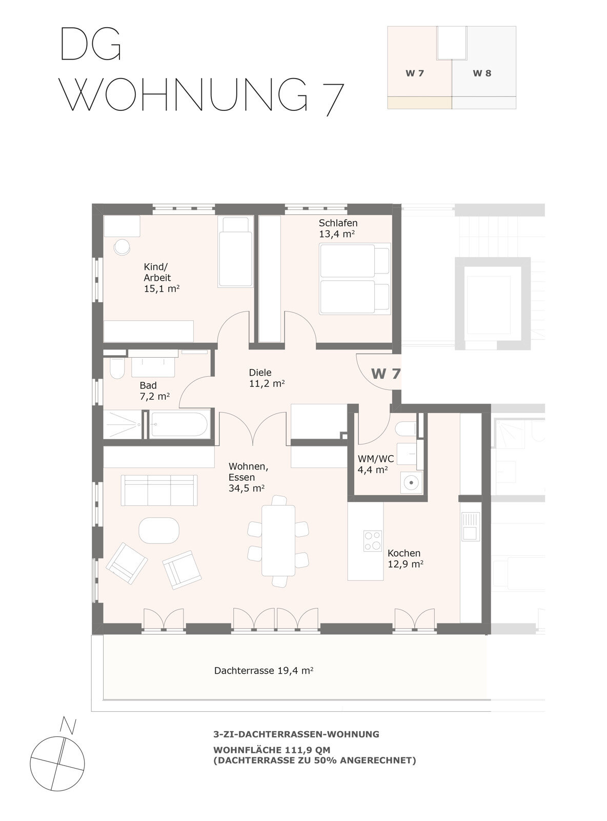 Wohnung zum Kauf provisionsfrei 909.000 € 3 Zimmer 111,9 m²<br/>Wohnfläche Gartenberg Geretsried 82538