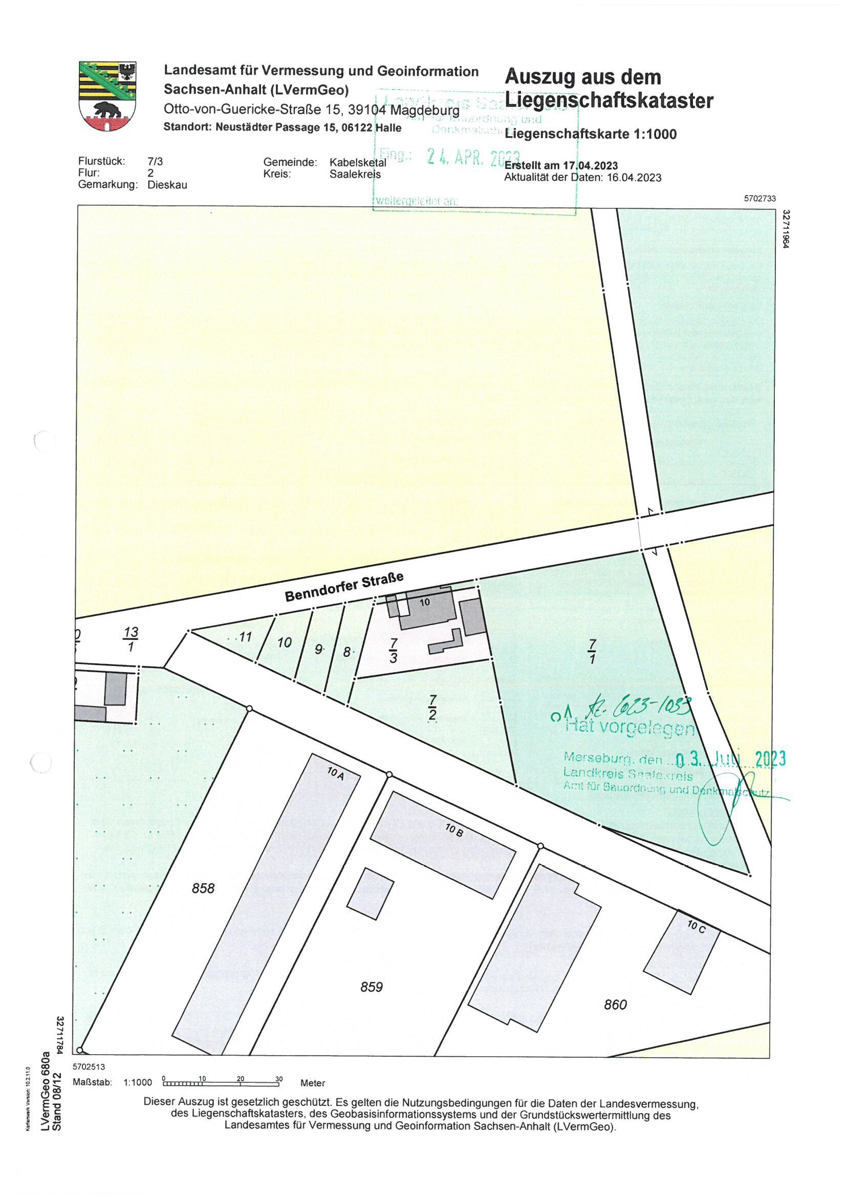 Einfamilienhaus zum Kauf provisionsfrei 239.900 € 4 Zimmer 135 m²<br/>Wohnfläche 1.330 m²<br/>Grundstück Benndorfer Straße 10 Dieskau Kabelsketal 06184