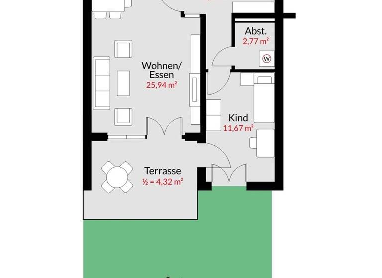 Wohnung zur Miete 1.670 € 3 Zimmer 78,5 m² EG Neufahrn Neufahrn bei Freising 85375