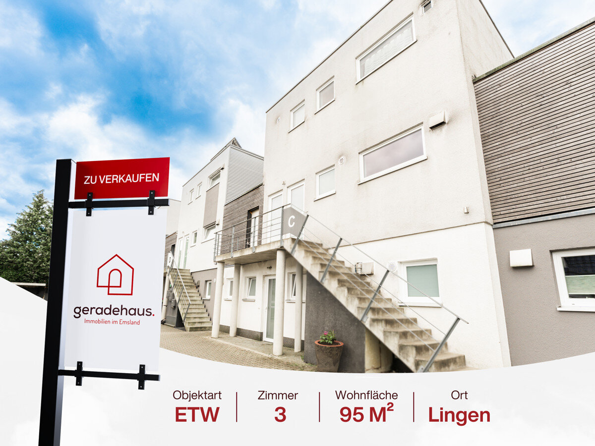 Wohnung zum Kauf 275.000 € 3 Zimmer 95 m²<br/>Wohnfläche 1.<br/>Geschoss Lingen Lingen 49808