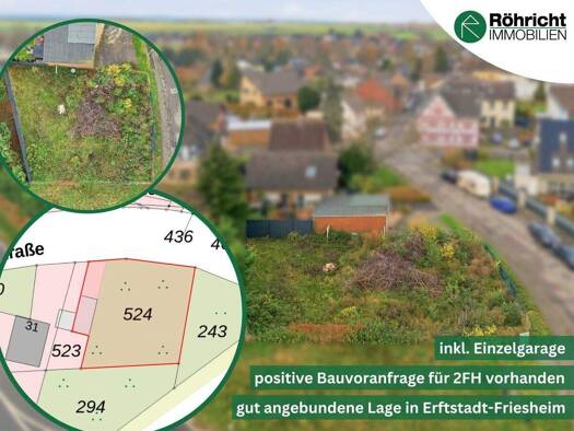 Grundstück zum Kauf 88.000 € 494 m² Grundstück Frauenthal Erftstadt / Friesheim 50374