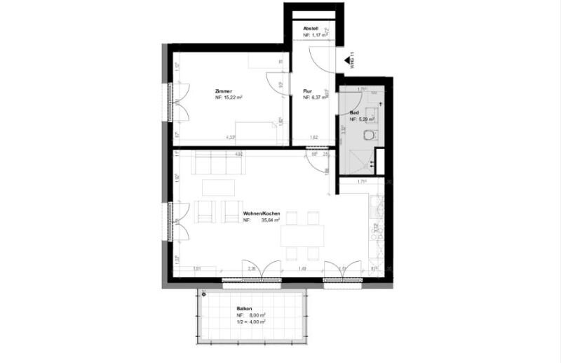 Wohnung zur Miete 1.044 € 2 Zimmer 67,7 m²<br/>Wohnfläche 2.<br/>Geschoss Glojenbarg 37 Garstedt Norderstedt 22848