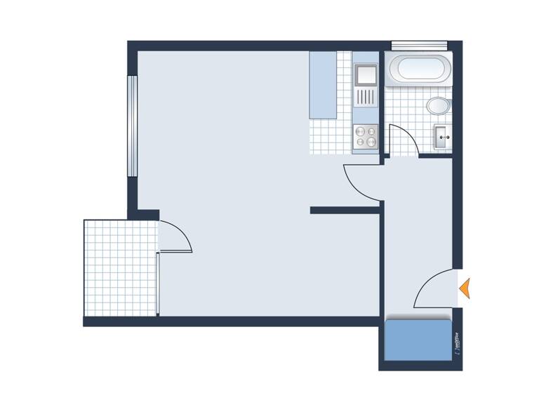 Studio zum Kauf 79.000 € 1 Zimmer 41 m² 1. Geschoss Innenstadt Gütersloh 33332