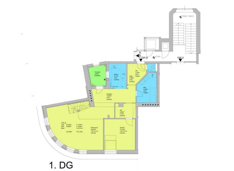 Terrassenwohnung zum Kauf 639.000 € 3 Zimmer 126 m² Wien,Favoriten 1100