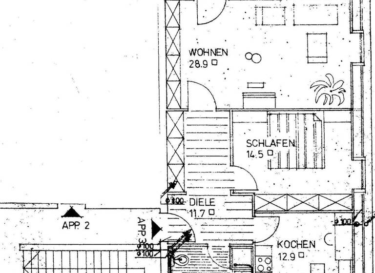 Wohnung zur Miete 850 € 2 Zimmer 75 m² Ingolstadt 85057