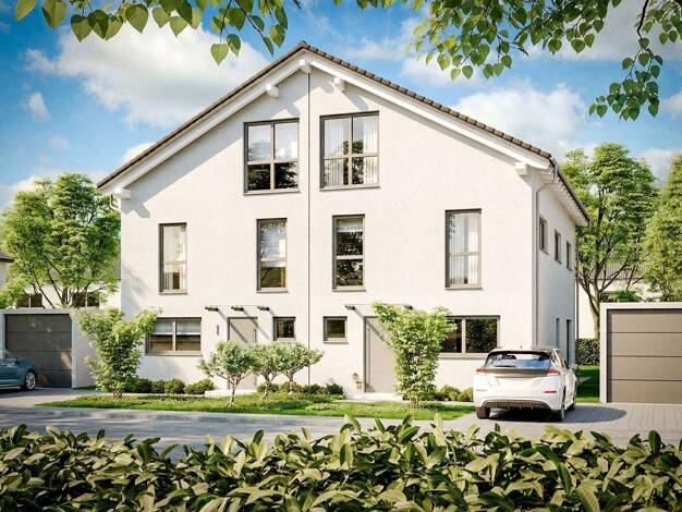Doppelhaushälfte zum Kauf - Erstbezug provisionsfrei 1.267.000 € 7 Zimmer 199 m² 330 m² Grundstück Vaterstetten 85591