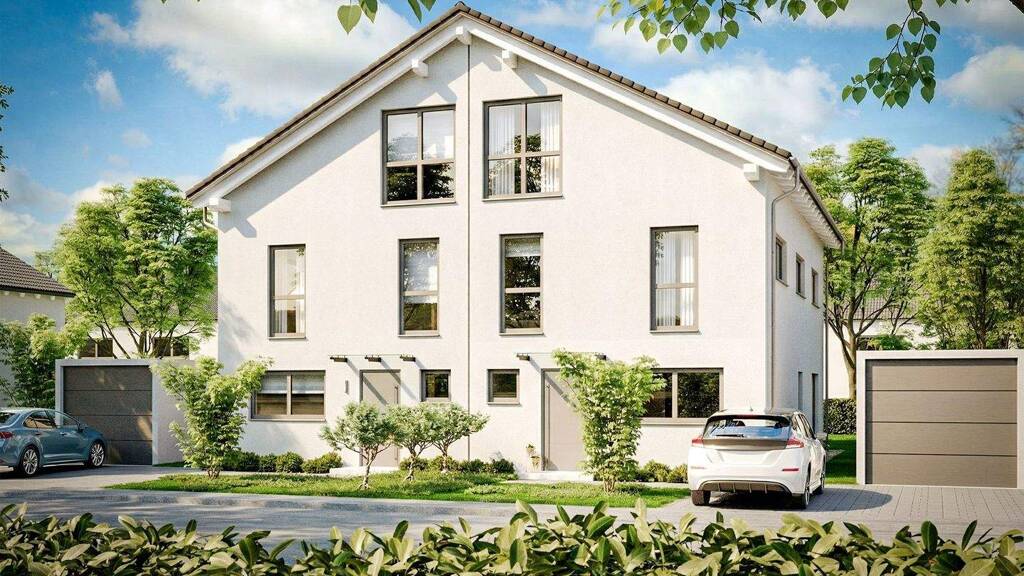 Doppelhaushälfte zum Kauf - Erstbezug provisionsfrei 1.267.000 € 7 Zimmer 199 m² 330 m² Grundstück Vaterstetten 85591