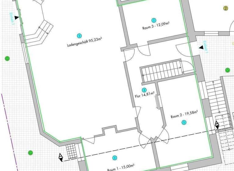 Verkaufsfläche zur Miete 1.400 € 5 Zimmer 170 m² Verkaufsfläche Hindenburgstraße 86 Denzlingen 79211