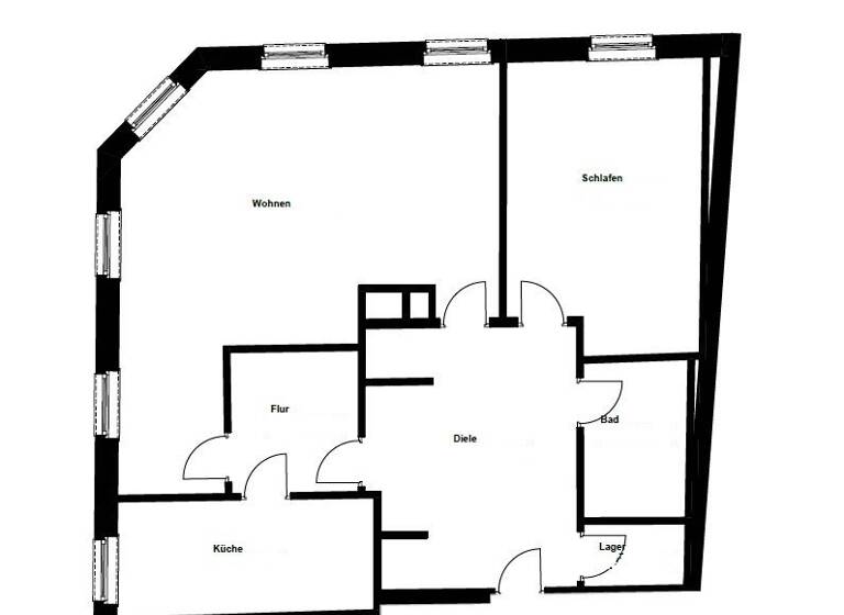 Wohnung zur Miete 760 € 2 Zimmer 89,1 m²<br/>Wohnfläche 1.<br/>Geschoss ab sofort<br/>Verfügbarkeit Heinsberg Heinsberg 52525