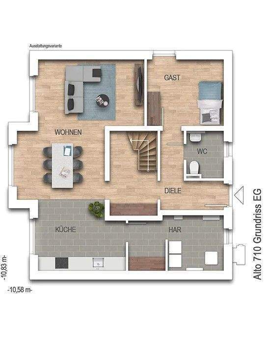 Immobilie in Münsterdorf - Einfamilienhaus mit 151 m² Wohnfläche inkl. PV-Anlage, 5 Zimmern in Sackgassenlage auf einem ca.620 m² Grundstück in 25587 Münsterdorf   - Bild 2