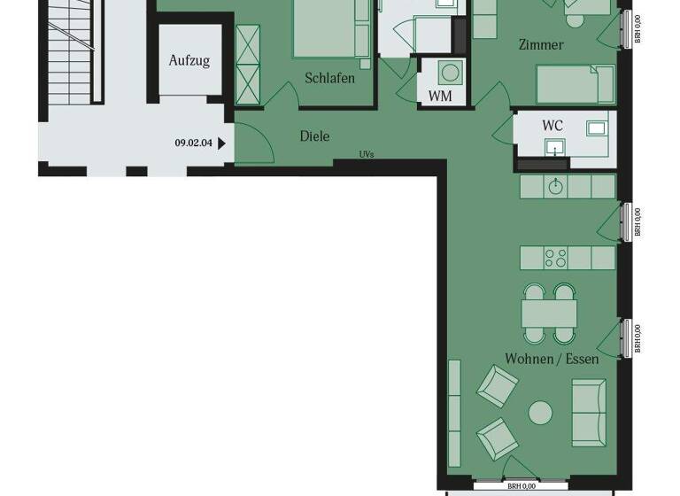 Wohnung zur Miete - Erstbezug 1.455 € 3 Zimmer 87,2 m² Bischof-Ketteler-Str. 24 Lämmerspiel Mühlheim 63165