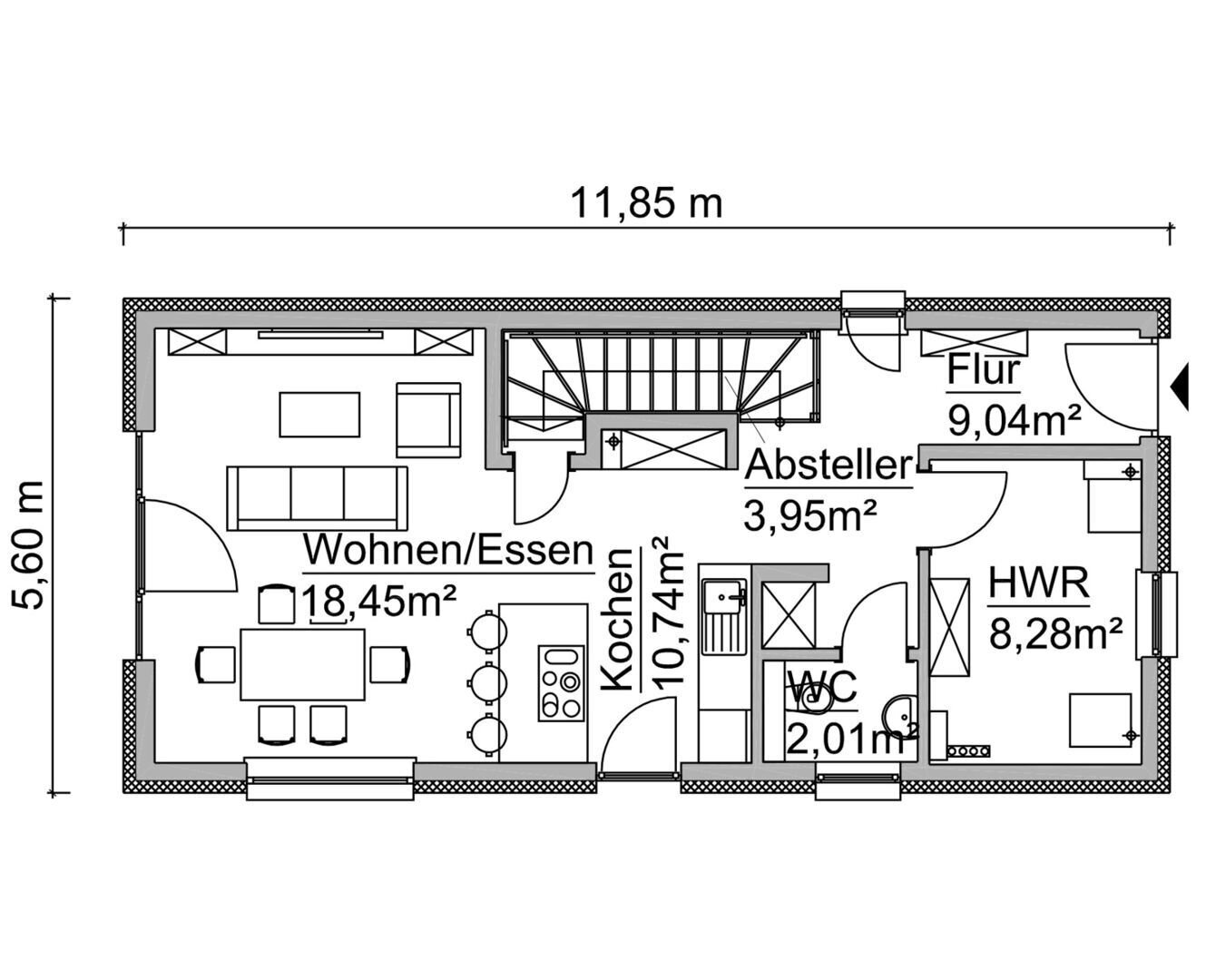 Einfamilienhaus zum Kauf provisionsfrei 379.420 € 3 Zimmer 102 m²<br/>Wohnfläche 462 m²<br/>Grundstück Benz Benz 17429