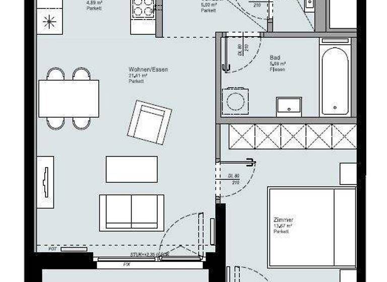 Studio zur Miete 1.258 € 2 Zimmer 52,4 m² frei ab sofort Donau-City-Straße Wien 1220