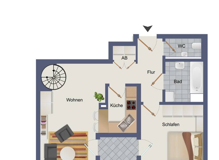 Maisonette zum Kauf 179.000 € 3 Zimmer 86 m²<br/>Wohnfläche Künzelsau Künzelsau 74653