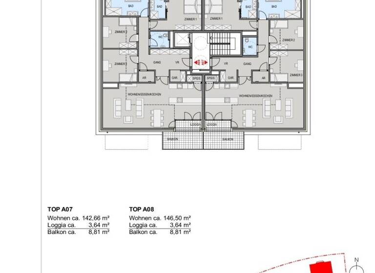 Wohnung zum Kauf - Erstbezug 995.600 € 4 Zimmer 146,5 m² 2. Geschoss Helenenstraße 1 Baden 2500