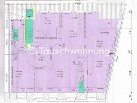 Wohnung zur Miete Tauschwohnung 2.000 € 5 Zimmer 130 m² 2. Geschoss Nördliche Innenstadt Potsdam 14467