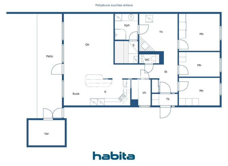 Reihenmittelhaus zum Kauf 123.000 € 5 Zimmer 99,5 m² 2.462 m² Grundstück Volttikatu 20-24 D Kouvola 45120