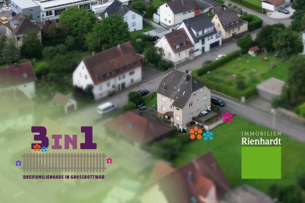 Mehrfamilienhaus zum Kauf 419.000 € 9 Zimmer 236 m² 456 m² Grundstück Großbottwar Großbottwar 71723