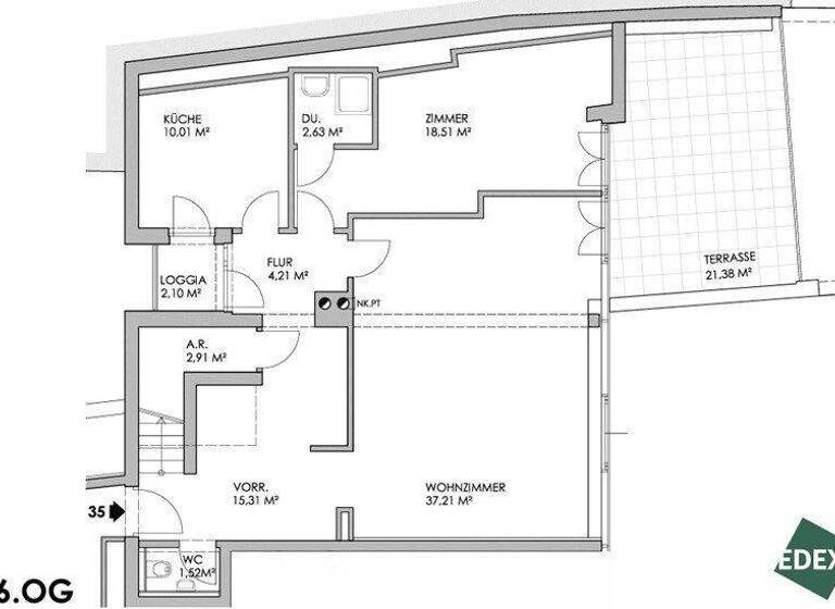 Wohnung zur Miete 3.152 € 4 Zimmer 156,5 m² Tuchlauben Wien 1010