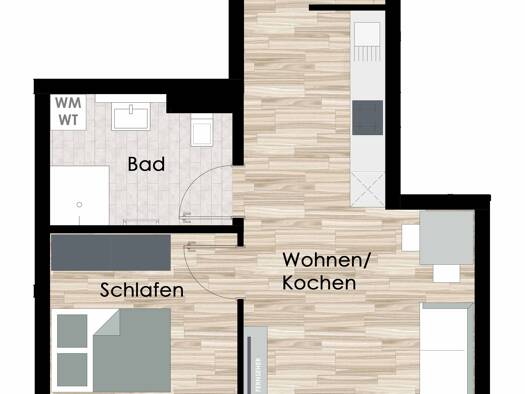 Wohnung zur Miete 615 € 2 Zimmer 47,9 m² 2. Geschoss frei ab 15.06.2026 Stedigsrain Eschwege 37269